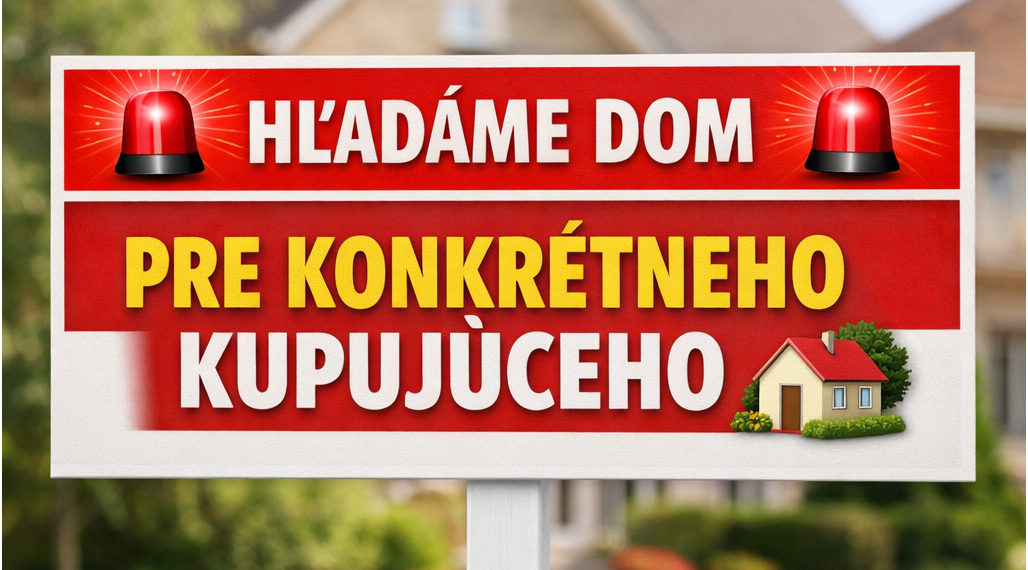 🚨 HĽADÁME DOM PRE KONKRÉTNEHO KUPUJÚCEHO 🏡